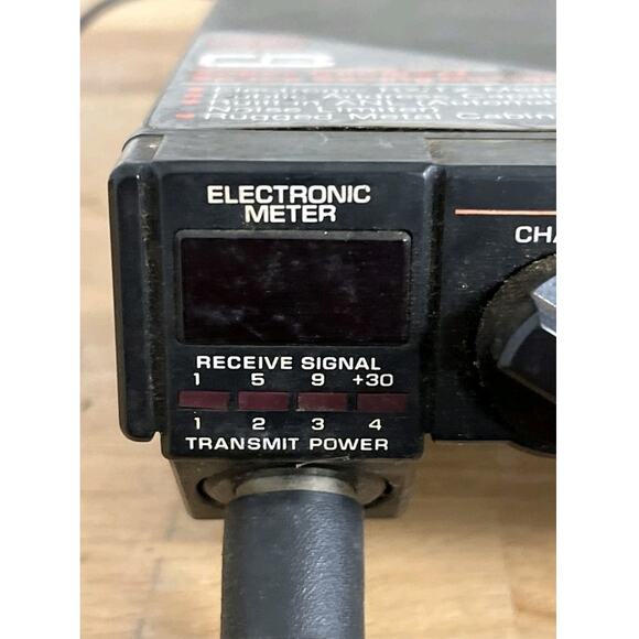 General Electric GE 3-5808A CB Radio Mobile Transceiver w/ Mic Vintage Untested - Picture 3 of 7